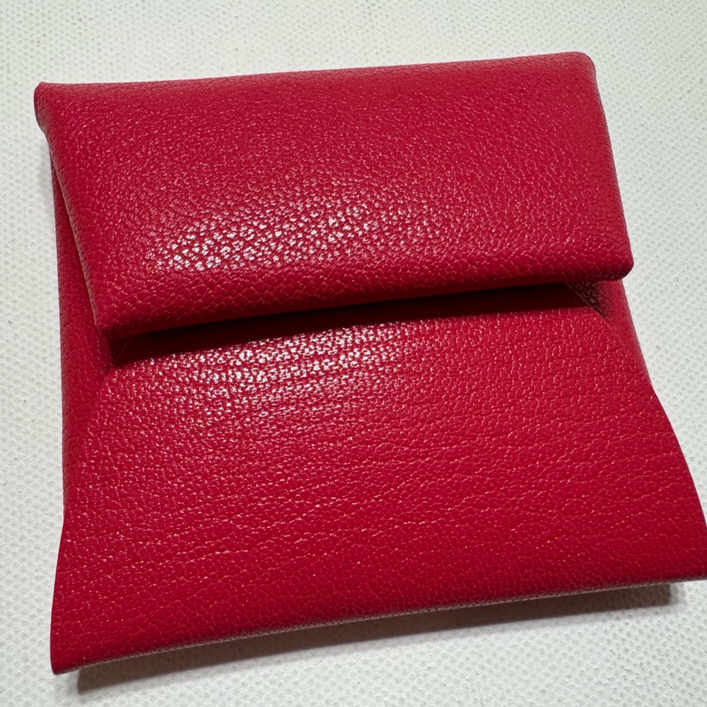 Hermes Bastia Rose Extrême Chamkila Goatskin